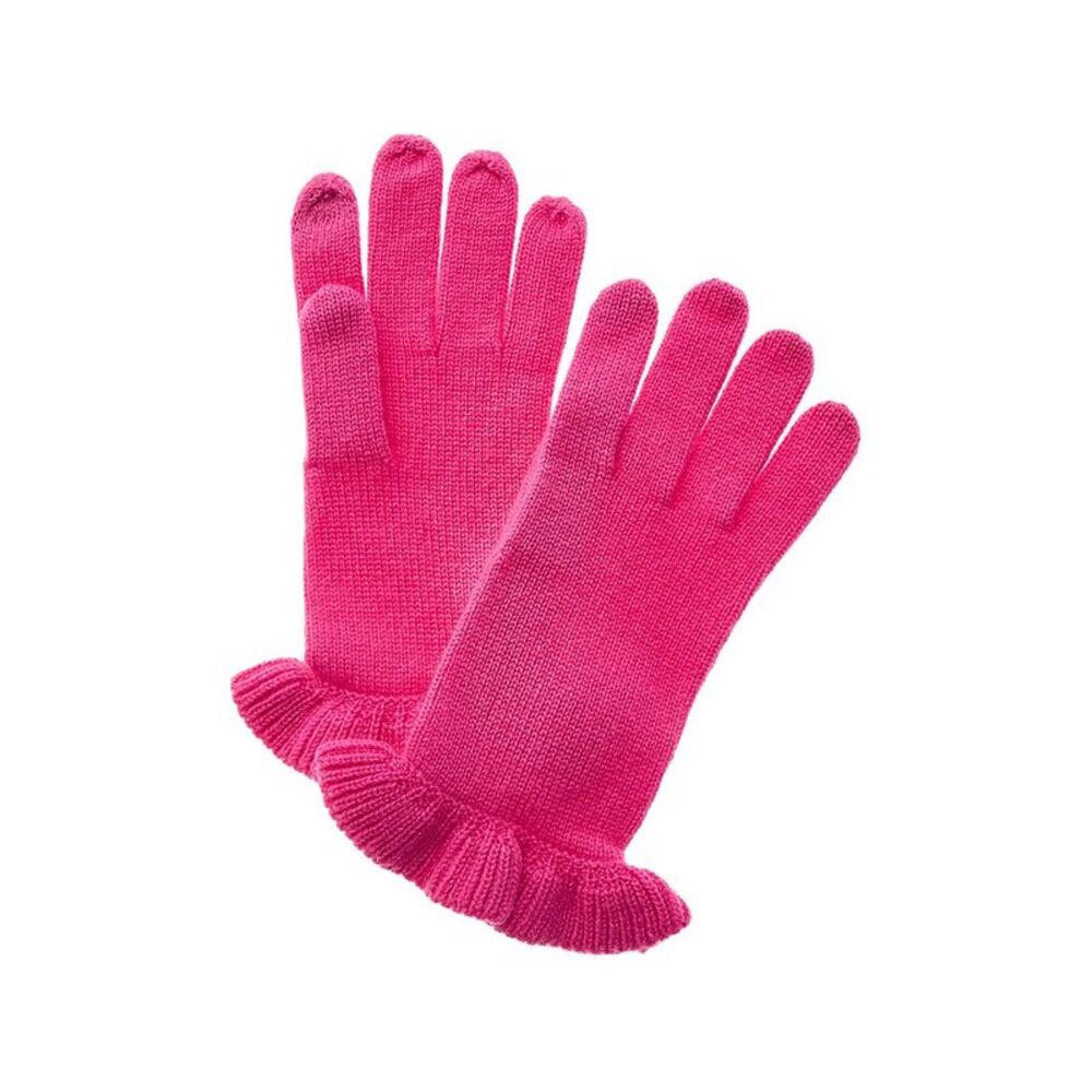 Sofiacashmere Touchscreen Cashmere Gloves, Pink